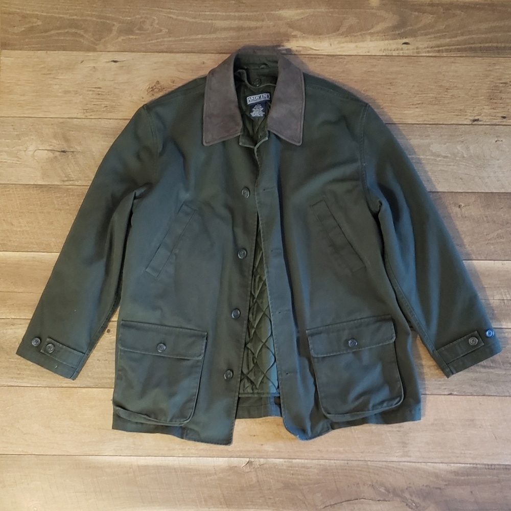 Land's End Dark Green Barn Coat